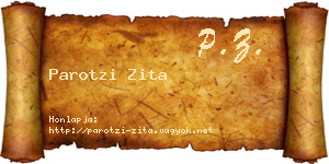 Parotzi Zita névjegykártya